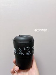 Snoopy 黑色保溫杯