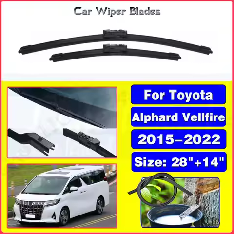 For Toyota Alphard Vellfire AH30 2015 - 2022 Front Wiper Blades Windshield Windscreen Car Accessorie