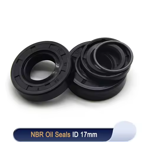 2/5pcs NBR Oil Seal ID 17mm NBR Oil Seal TC-17*25/27/28/30/32/35/40/45/47*5/7/8/10mm Nitrile Rubber 