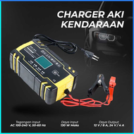 COD FOXSUR Charger Aki Mobil Motor 130W 12/24V 150Ah with LCD - FBC122408D / cas aki mobil 12 dan 24