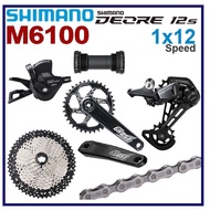 SHIMANO DEORE M6100 1X12 Speed Groupset Shifter Chain Cassette Type Cogs FOVNO CRANKSET MTB