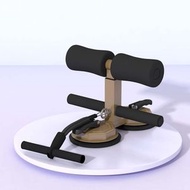 （茶金黑-雙吸盤-拉彈款）仰臥起坐輔助器 捲腹器 拉力器【平行進口】