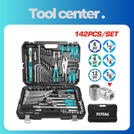 BỘ ĐỒ NGHỀ CẦM TAY 142 CHI TIẾT TOTAL THKTHP21426 - HÀNG CHÍNH HÃNG