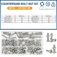 【♚】DIN7991 Allen Key Head Screw M2 M3 M4 M5 M6 304 Stainless Steel Hexagon Hex Socket Flat Countersu