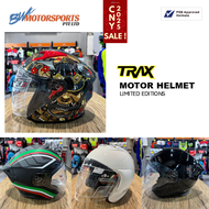TRAX MOTORCYCLE HELMET PSB APPROVED MOTORBIKE HELMET