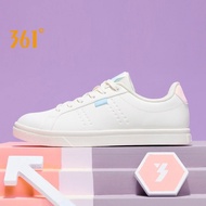 361 Degrees Women's Fashion White Sports Shoes - Casual Lightweight Sneakers