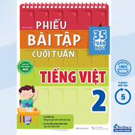Sách - Phiếu Bài Tập Cuối Tuần Tiếng Việt 2 (35 Tuần Học) - (MEGABOOK) - Newshop