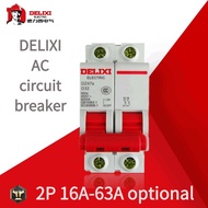 DELIXI Electric Circuit Breaker DZ47-63/2P (16A-63A)