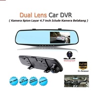 Car Camera Spion + Dasbor Cam Vehicle Blackbox DVR Full HD 1080P