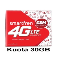 Faramitha15 Smartfren 4G GSM Kuota 30 GB Kartu Perdana