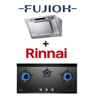 FUJIOH FR-SC2090R COOKER HOOD WITH OIL TECH TECHNOLOGY + RINNAI RB-3CGN 3 BURNER INNER FLAME GAS HOB