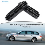 NI- 2Pcs Side Fender Air Flow Vent Grill Easy Installation Car Styling Gloss Black Side Fender Vent 