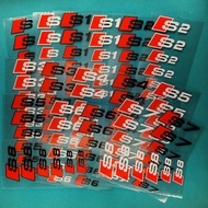 Audi S Caliper Sticker Caliper Color Change Logo Wordmark Sticker A5A6A7A8Q5Q6Q7 S2S3S4S5S6S7S8