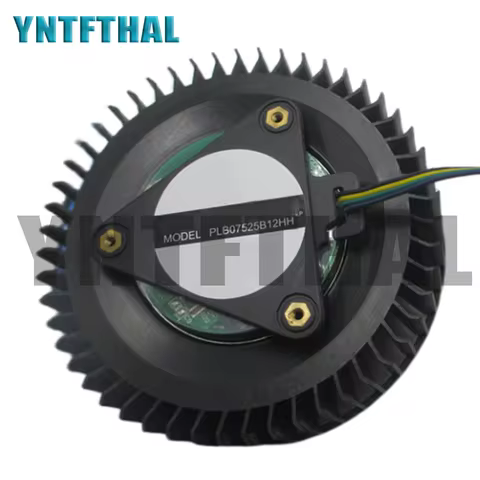 PLB07525B12HH DC12V 1.20A 75MM 4 Wires MSI RX Vega 56 8GB /RX Vega 64 8GB Video Card Fan