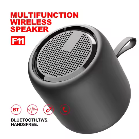 Wireless Portable Mini Bluetooth Speaker F11 IPX4 Waterproof TWS Stereo Pairing Subwoofer Subwoofer 