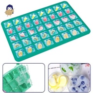 40 Cavity Square Caramel Candy Silicone Mold Chocolate Fudge Truffle Snack Whiskey Ice Cube Tray Gri