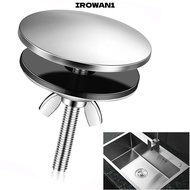 IROWAN1 Sink Hole Cover, M6 Black Silver Faucet Hole Cover, Stainless Steel Sink Plug