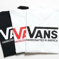 日本 VANS 黑白色棉質 Handcrafted in America 短袖 TEE T-SHIRT