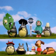 10pcs / set Mainan Miniatur Anime Totoro Untuk Dekorasi Rumah Boneka