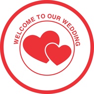 Combo of 260 stamps to seal wedding invitations and wedding invitations, round model of Save the dat