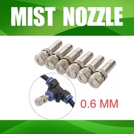 Mist Nozzle Embun Kabut Nozel Spuyer Sprayer Stainless / MIST NOZZLE 0.6 MM HEADY MISTING EMBUN DISINFECTANT SPRAY SLIP LOCK 6MM