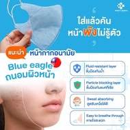 DUSTMASK-NP3DW หน้ากากอนามัย  Blue eagle สำหรับคนแพ้แมส