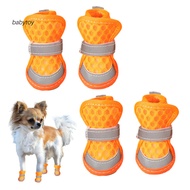 [Ready Stock] Pet Shoes for Dogs Reflective Dog Shoes Breathable Mesh Dog Shoes for Hot Pavement Ant