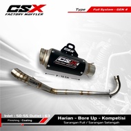 Racing Kolong exhaust - PNP KPH - type Gen 4 - by CSX factory muffler