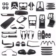 ABS Carbon Fiber Car Center Controls Steering Wheel Shift Panel Cover for BMW X1 U10 U11 2023-2024 I