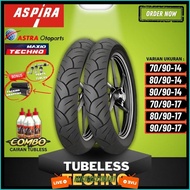 [Ready Cod] Aspira Tubeless Tire / Aspira Maxio Techno Tubeless Tire Ring 17 / Aspira Outer Tire Rin