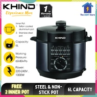 Khind 6L Pressure Cooker PC6100