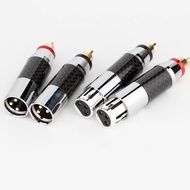 Rhodium plated XLR to RCA adapter RCA male to XLR male female adapter XLR to RCA Female Male Plug Ad