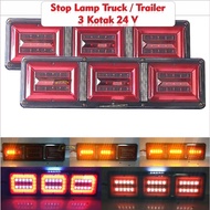 Stop Lamp Lampu Belakang Truk Canter Led Running 24V 46Cm Stop Lamp