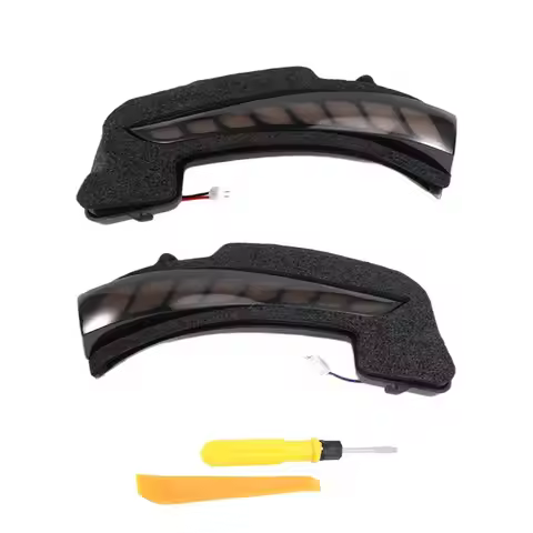 ABHX-Car Dynamic Rearview Mirror Lamp Turn Signal Lights LED Indicator Lights For Toyota Hilux Fortu