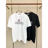 Moncler/Moncler/2026 Classic Round Neck Short-Sleeved T-Shirt Men Women Style Contrast Color Pullove