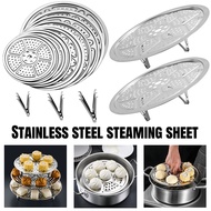 Stainless Steel Steaming Sheet For Soup Pot Stand Canning Tool Rack Draining Holes Cooking Baking