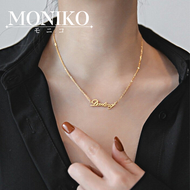 Moniko jewelry Fashionable 24K Bangkok Gold Heart Necklace for Women Promise Necklace for women original gold pawnable saudi gold 18k pawnable legit