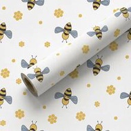 1 Roll 44.5cm/17.5in Cartoon Bee Self-Adhesive Waterproof Wallpaper, Freely Cuttable To Fit Size, Ea