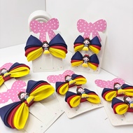 Littlestuff.Bow / Snow White Triangle Bow Hair Band/ Snow White Hair Clip/ Snow White