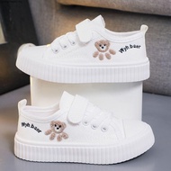 Campus Performance Children Canvas Shoes Campus White Shoes 2026 New Style Solid Soft Sole Sneakers 