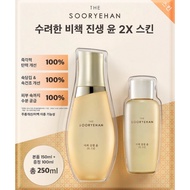 THE SOORYEHAN Bichaek Jinsaeng Yoon 2X Skin 150ml + 100ml Special Set Korea Direct