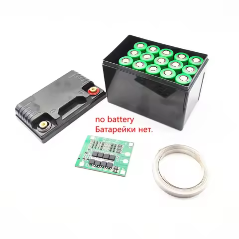 15pc 18650 3S5P 4pc 32650 4S1P Lifepo4 Sealed Plastic Case A K Pole With Bms 2m Nickel 12V Motorcycl