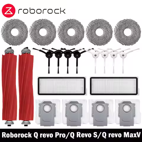 Roborock Q Revo MaxV/Q Revo S/Q Revo Pro Robot aspirador accesorio bolsa de polvo Cepillo Lateral pr