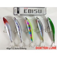 LURE Minnow TOMIGO EBISU 40gr 12.5cm Sinking Umpan Casting Mancing