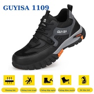 Giày bảo hộ lao động nam nữ thể thao GUYISA 1109 giày đinh nam mũi thép cao cấp chống va đập chống t