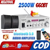Power Stereo Amplifier High-power Bluetooth Equalizer Square Dance Car Home Karaoke Power Amplifier 