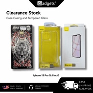𝐂𝐥𝐞𝐚𝐫𝐚𝐧𝐜𝐞 𝐒𝐭𝐨𝐜𝐤 RM5 / RM10 Case Casing / Tempered Glass (Clear / Privary) for Iphone 13 Pro (6.1 Inc