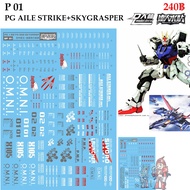 Water Decal [D.L. Darlin] P01 GAT-X105 STRIKE GUNDAM + FX-SKYGRASSPER PG 1/60 P 01