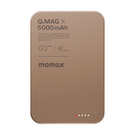 MOMAX - Q.Mag X 5000mAh 超薄磁吸流動電源 (沙漠色鈦金屬) IP116AL2