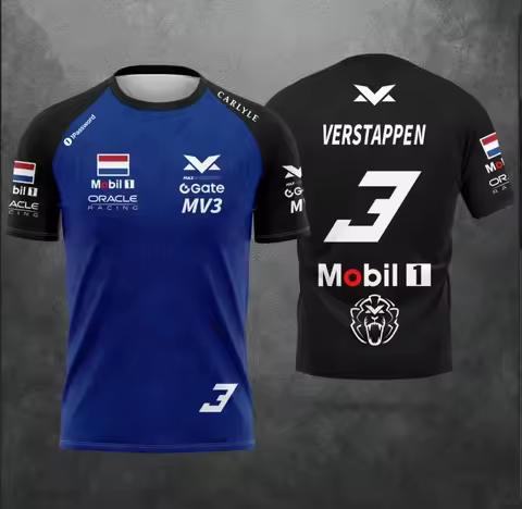 Max Verstappen MV3 #3 Brand New 2026 Season Motorsport Jersey 3D All‑Over Print Short Sleeve Sports 
